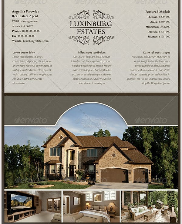 Free download Luxury Real Estate Brochure Templates programs
