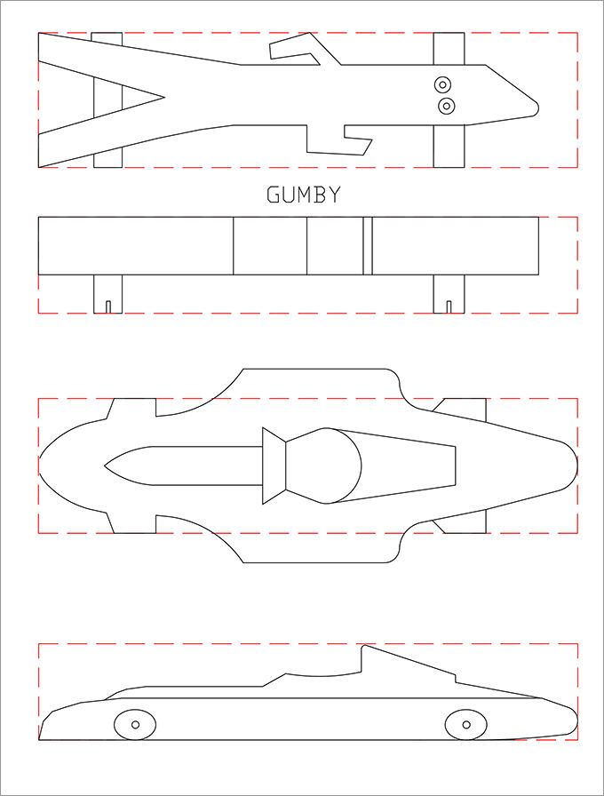 10 Pinewood Derby Templates