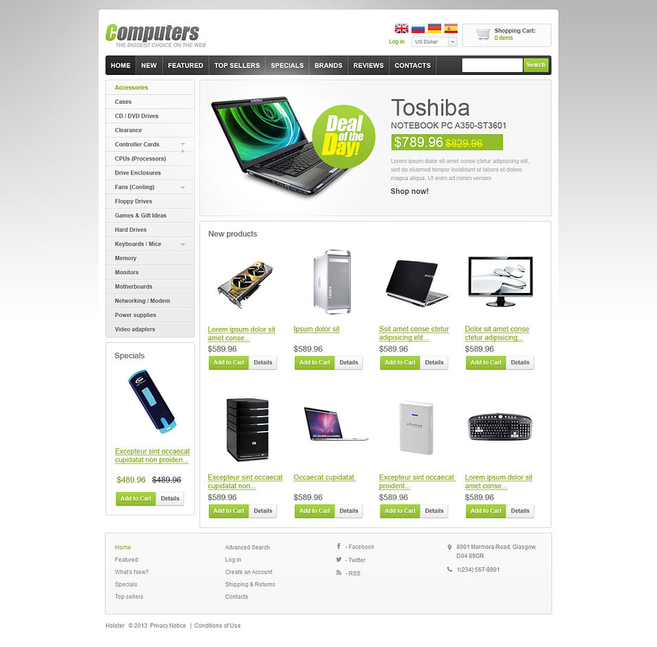 Free Php Database Website Template