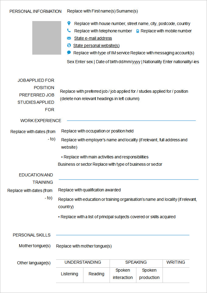 Sample student academic resume