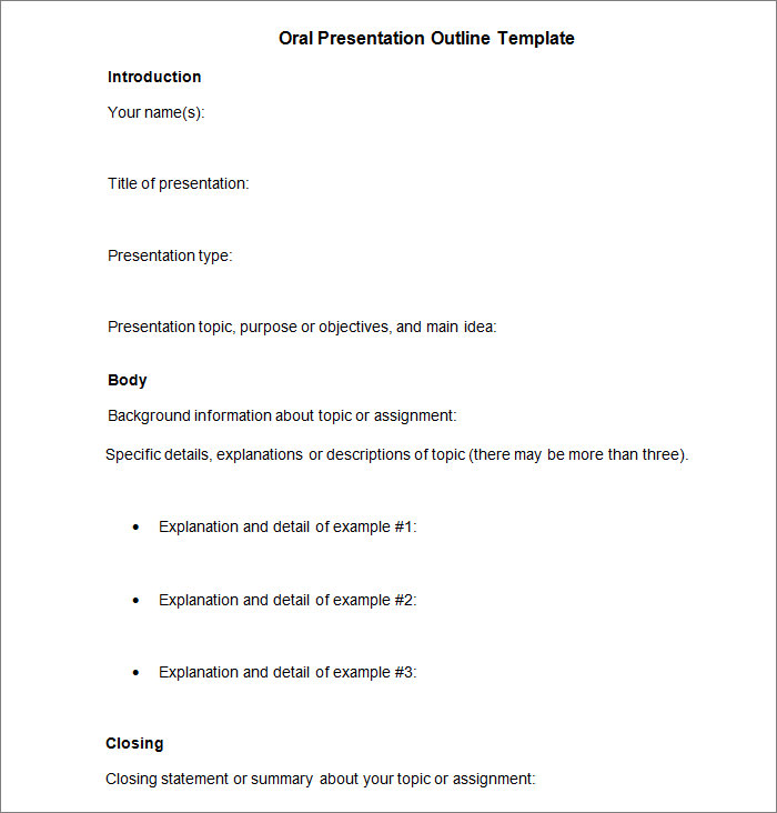 Oral Presentation Format 91