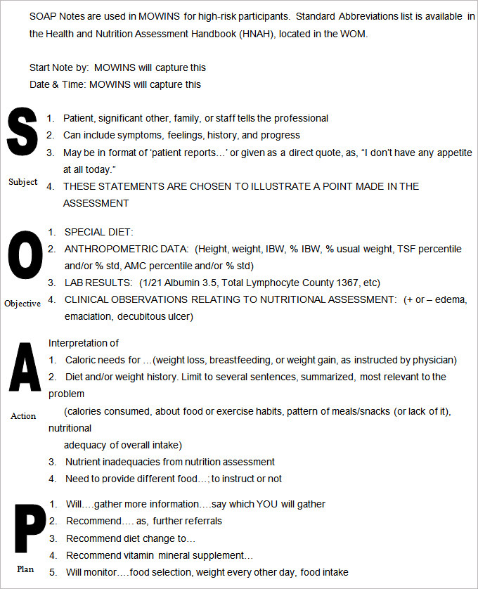 Soap Notes Template For Counseling from www.template.net