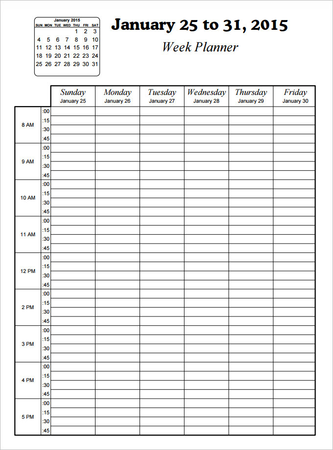 24 Hour Schedule Template 5 Free Word, Pdf, Excel Documents Download