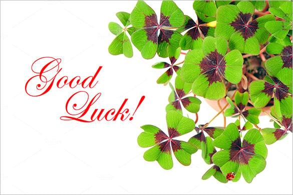 Good Luck Card Template - 12+ Free Printable Word, PDF, PSD, EPS Format