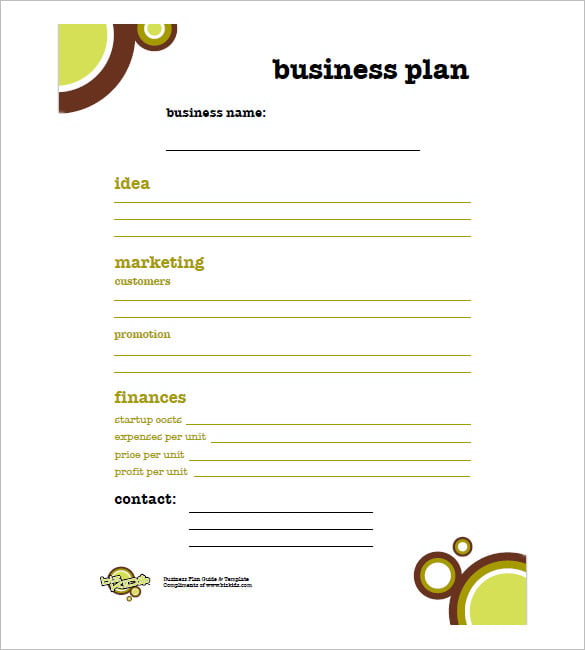 How to make small business plan